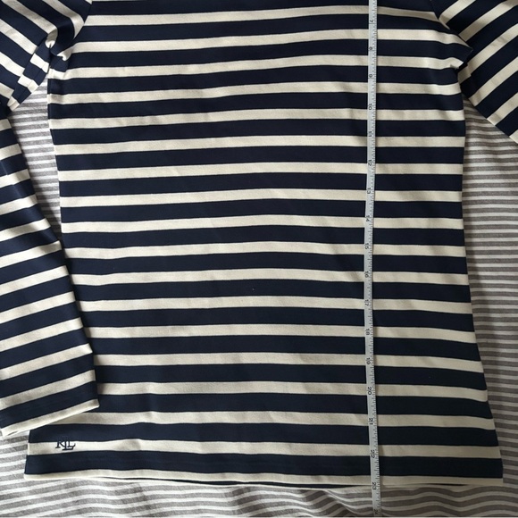 Ralph Lauren Navy and White Striped Top, size small NWOT - Picture 7 of 8